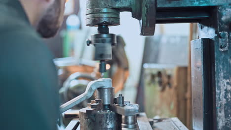 turner is working on the machine