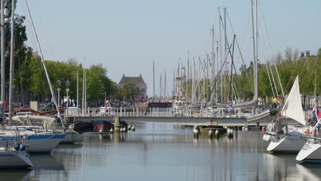 canal scene in dutch town