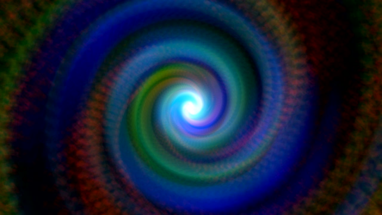 túnel de remolino abstracto en el espacio negro, fondo generado por computadora, fondo de renderización 3d