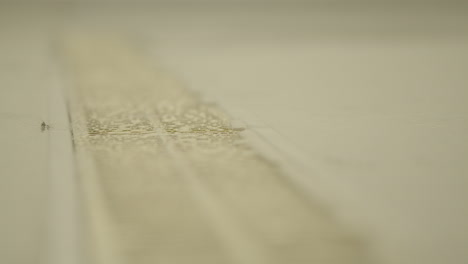 바닥 배수구, 샤워기의 흐르는 물-1