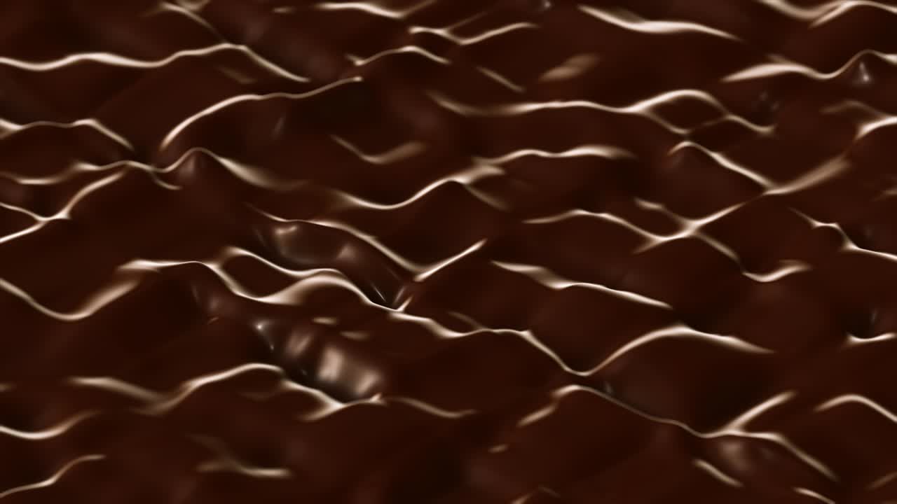 적적한 초콜릿 액체 파동