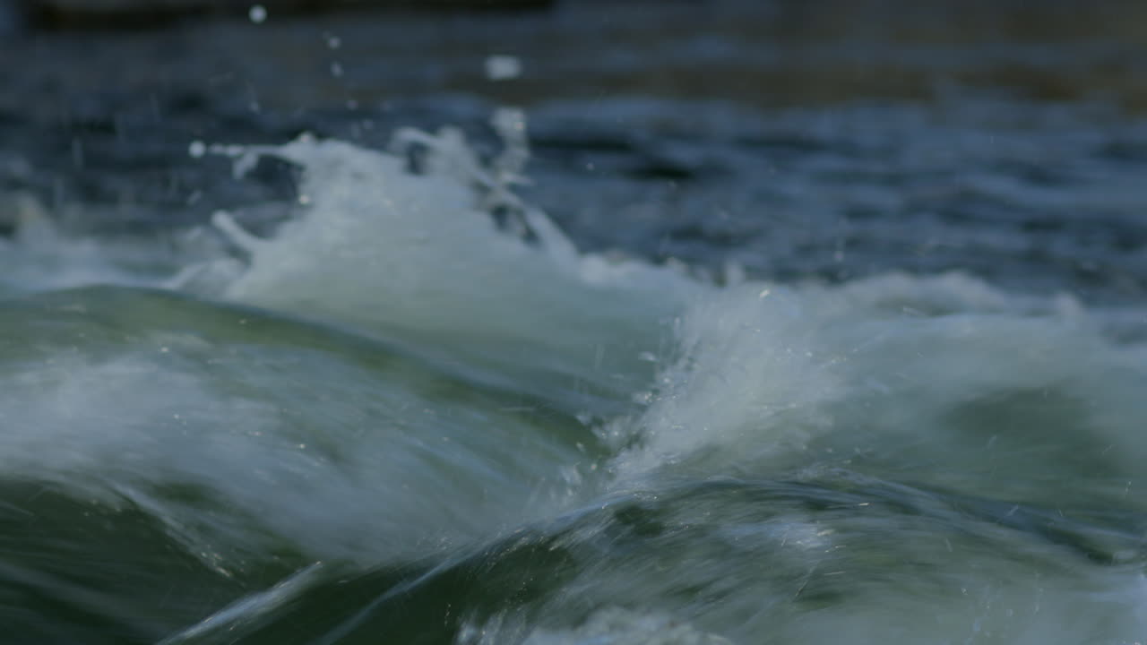 Water flowing over rocks in the Truckee River