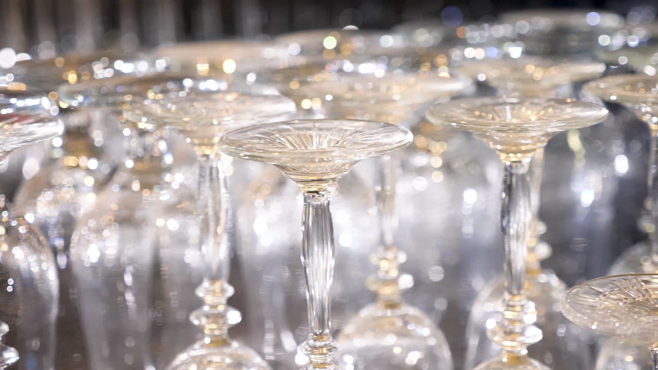 Elegant Upside Down Wine Glasses