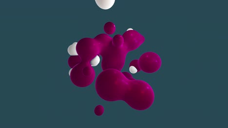 fondo abstracto con esferas morphing en estilo plano