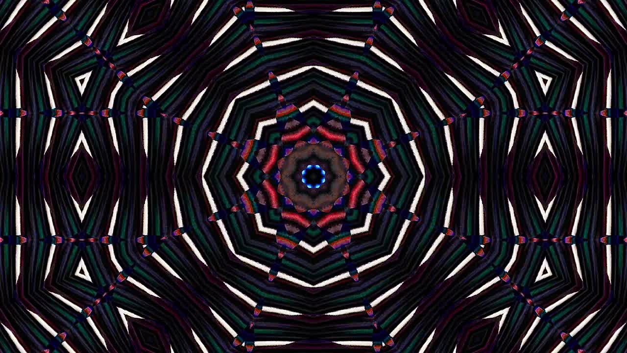 luz abstracta brillante que gobierna el color completo, caleidoscopio, fondo negro