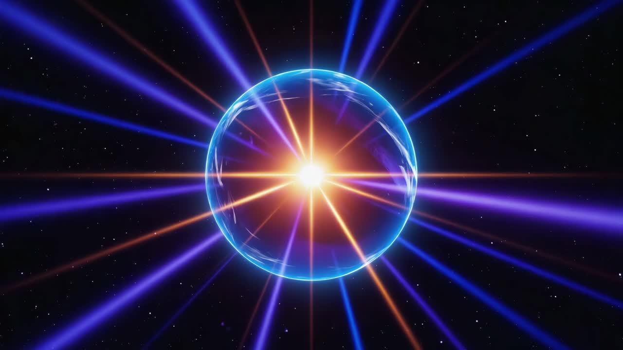 Glowing energy sphere