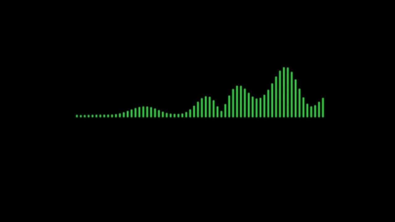 Premium stock video - Spectrum moving bars audio equalizer sound waves ...