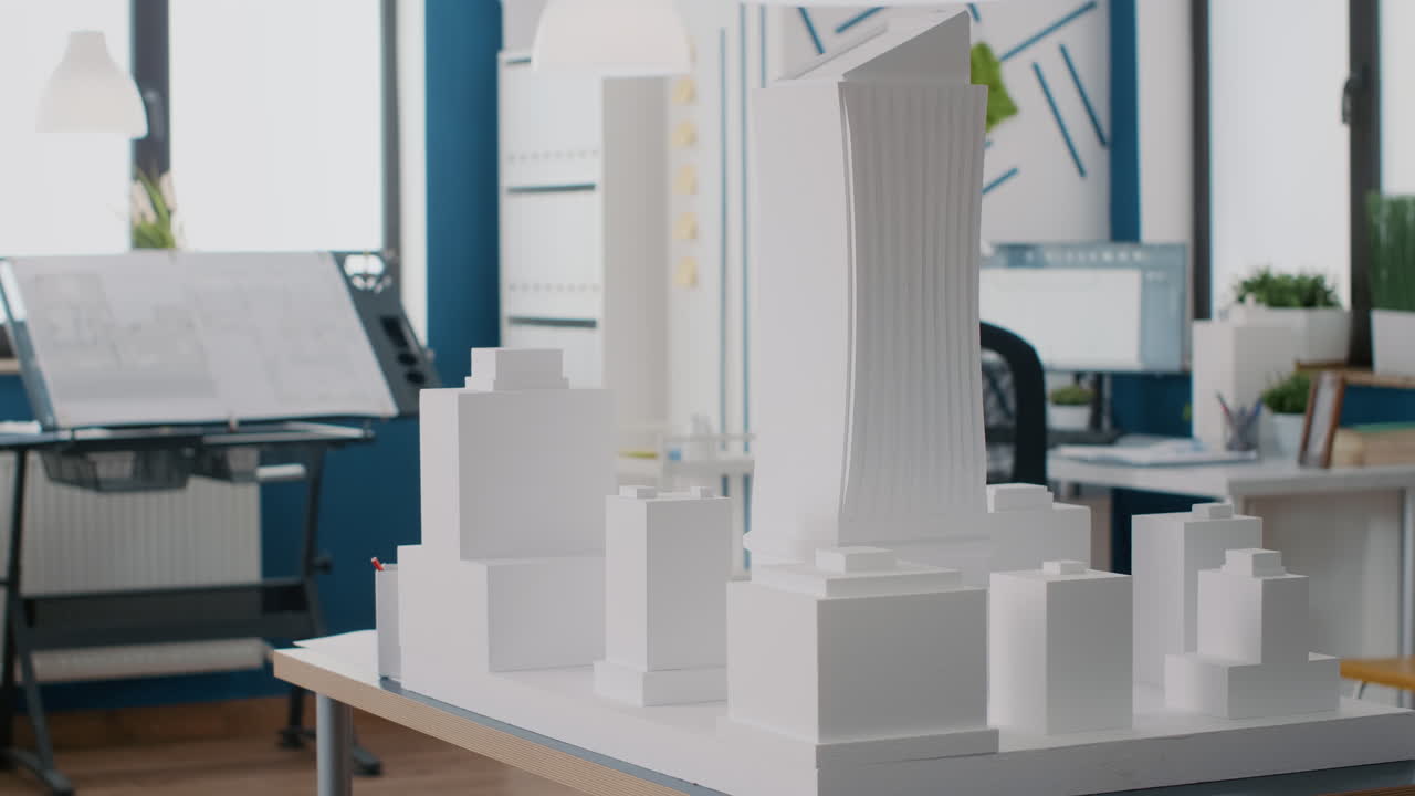 Architectural Model in Architect's Office