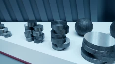 hojas metálicas, bolas, planos cuadrados y redondos de metalurgia de los metales ferrosos
