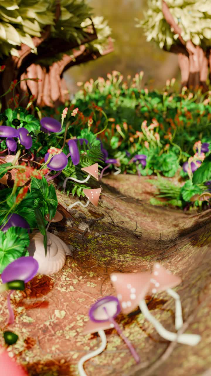 camino del bosque encantado