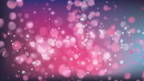 animación de puntos de luz sobre un fondo rosado