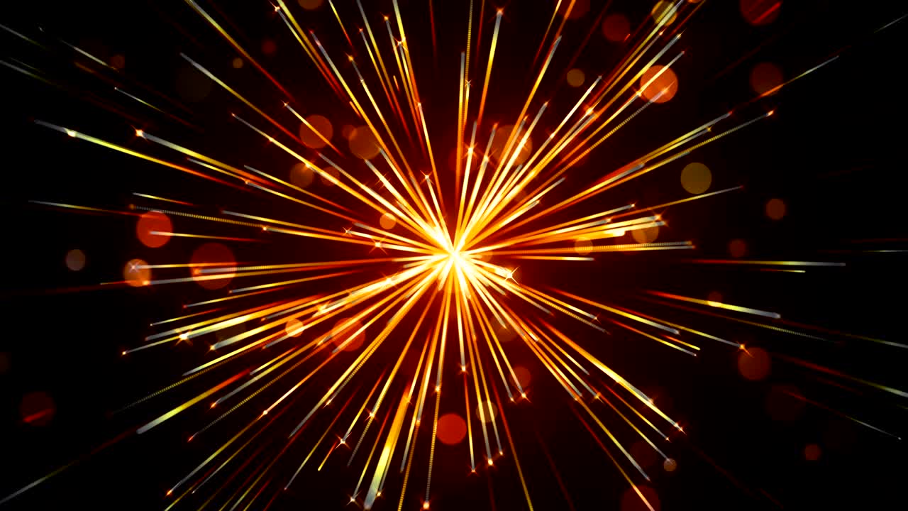 rayas de luz mágicas y brillantes