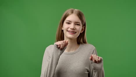 teenager smiling and posing