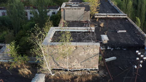 aerial of a historical ukrainian city, found during the soviet union times