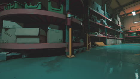 industrial warehouse interior
