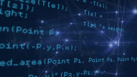 program codes on a computer screen