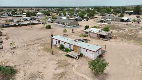 casa móvil en la zona del desierto