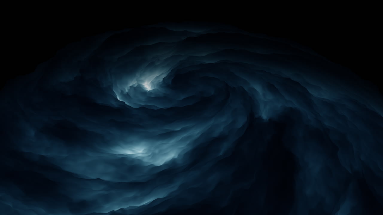 Mysterious blue vortex in the dark