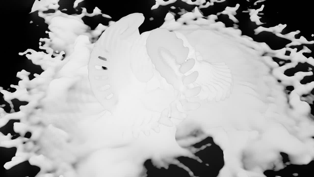 추상적인 우유 스플래시