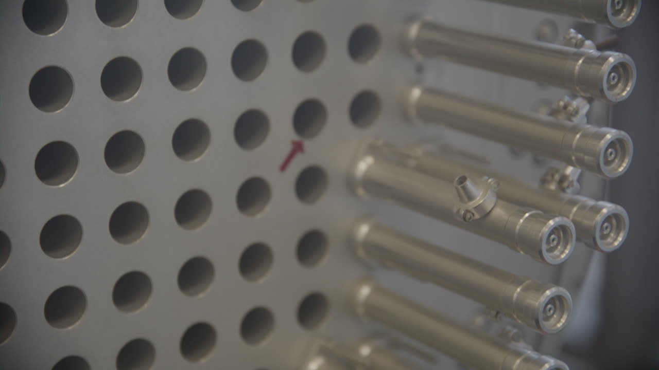 원자력 원자로 candu 클로즈업 세부 사항