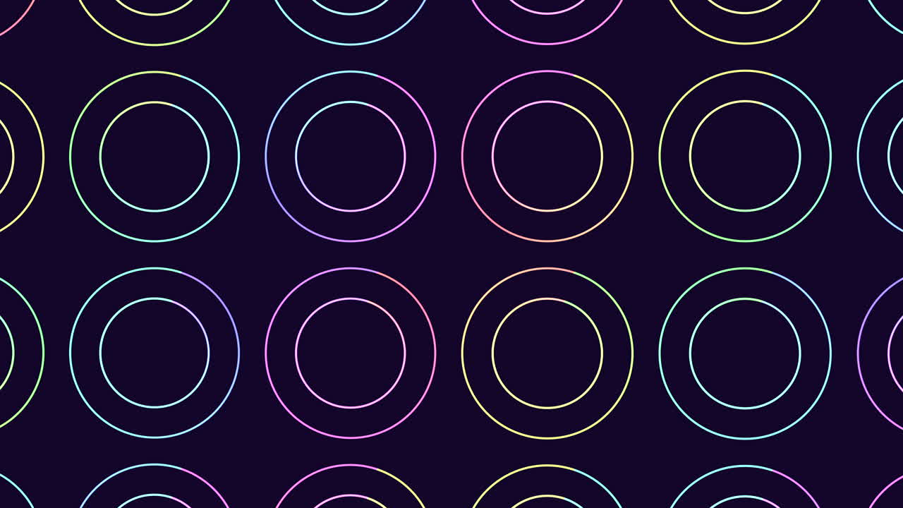patrón de círculo colorido en fondo negro