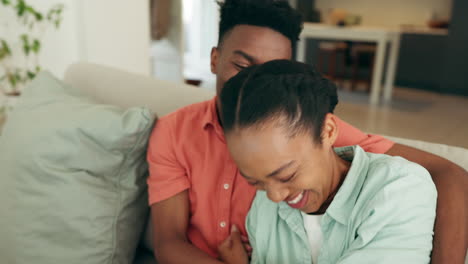 Black-couple,-video-game-and-excited-gaming