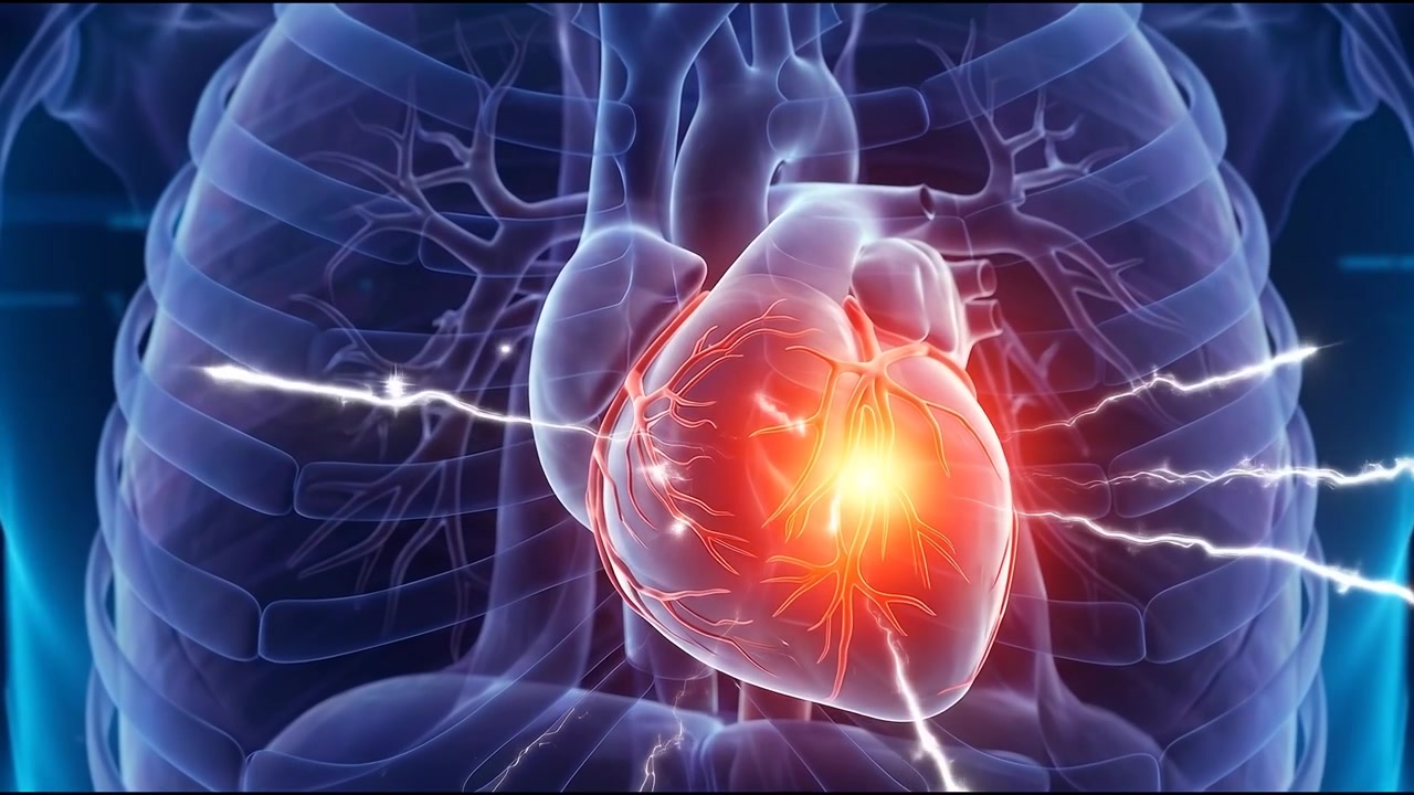 Medical Animation of Human Heart with Electrical Impulses