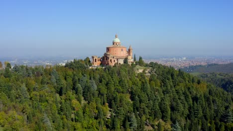 sanctuary of the madonna di san luca, bologna, emilia-romagna, italy, october 2021