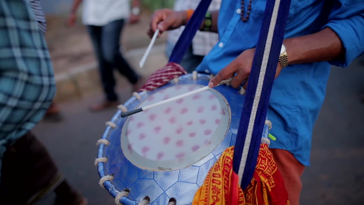 Chariot Festival dhol sound instument in south india