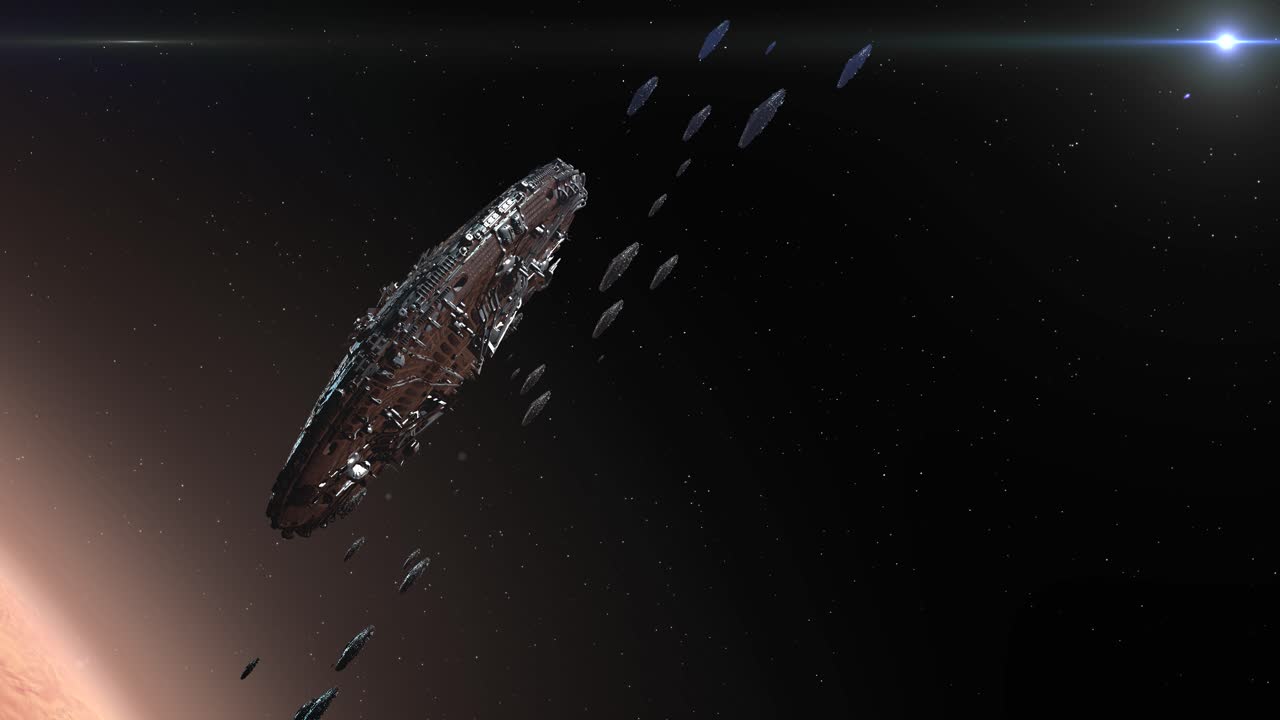 Spaceship in an Asteroid Field