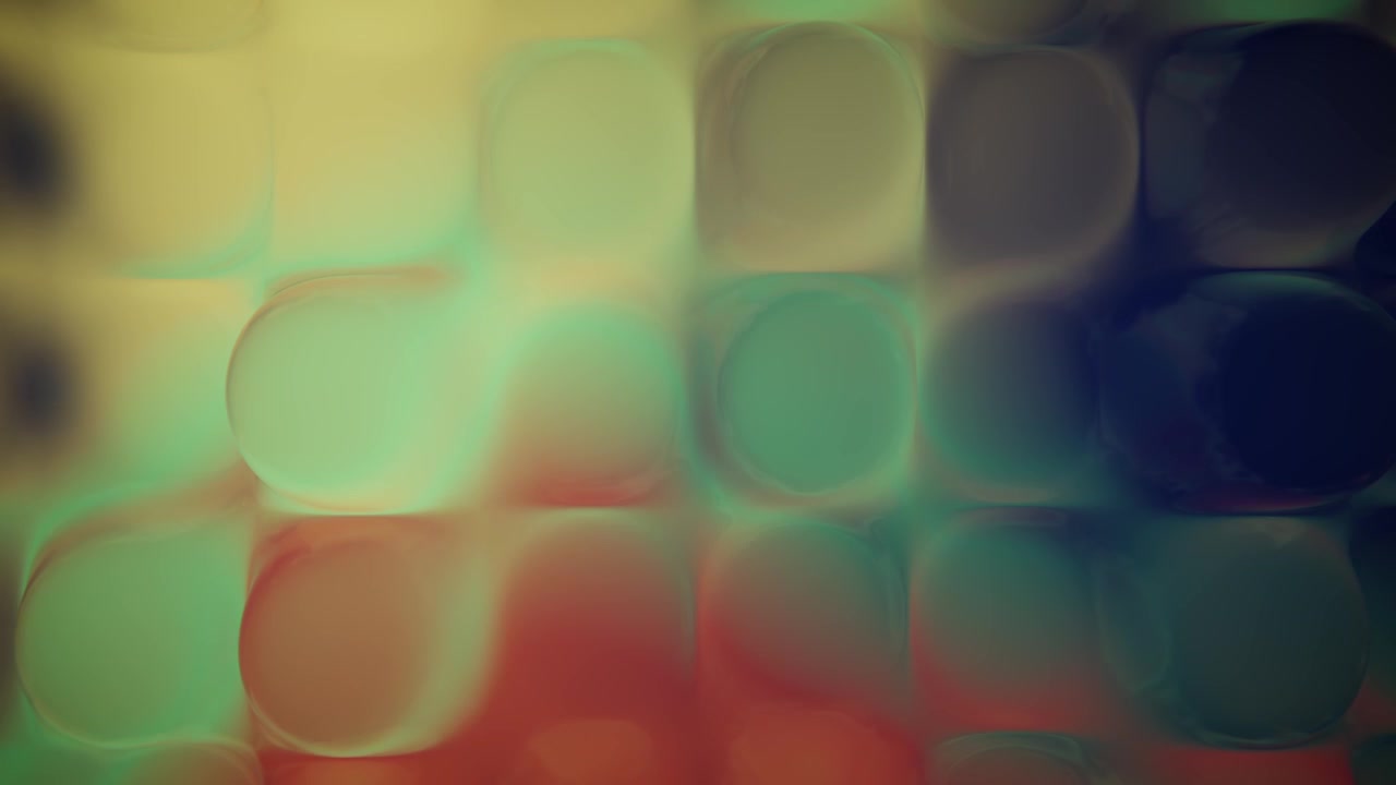 Abstract Motion Background with Shifting Colorful Rounded Squares
