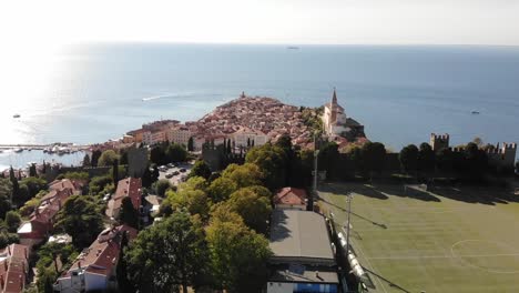 &quot;explore piran's beauty from above with our captivating drone footage