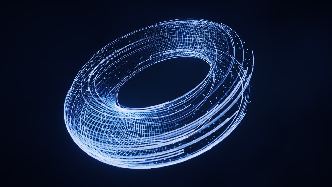 Flowing digital lines with cyberspace background, 3d rendering.