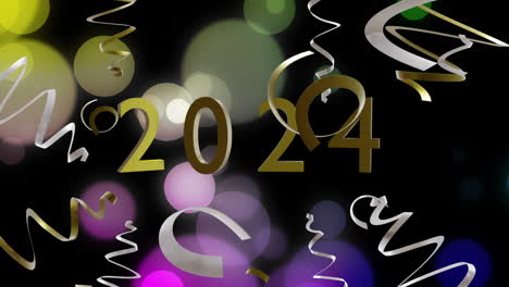 animación de las banderas de la fiesta de 2024 en fondo negro