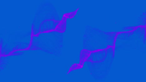 animación de rastros de luz púrpura sobre fondo azul