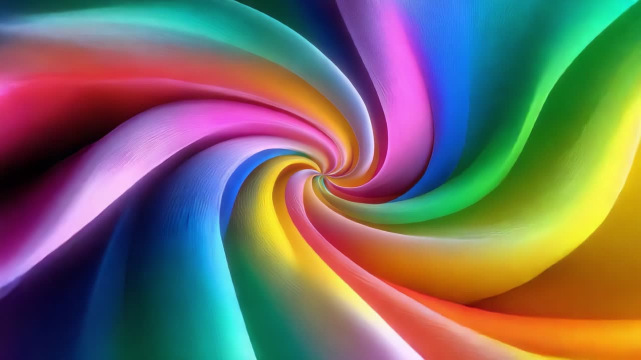 A Captivating Journey Through Vibrant Swirls of Color: This Mesmerizing Animation Treats the Eye, Drawing Viewers Into a Hypnotic Dance of Fluid Motion and Translucent Hues That Evoke Emotion