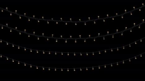 elegant and beautiful string lights for festive decorations set against a dark background