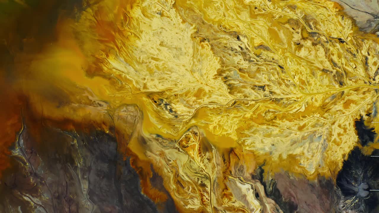 красивый инопланетянин абстрактный красочный дрон воздушный сверху вниз - природа