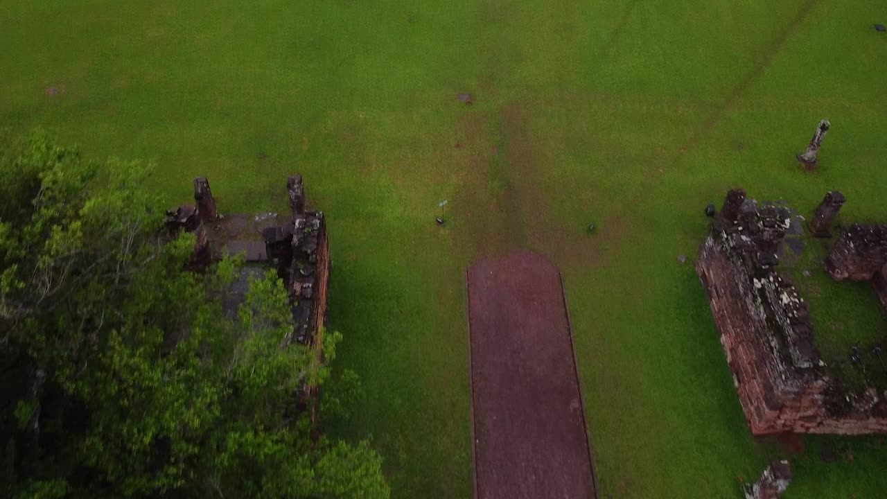 산 이그나시오 아르헨티나의 폐허의 공중 촬영