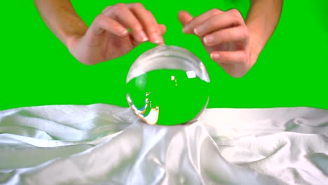 prophecy magic crystal ball green screen background