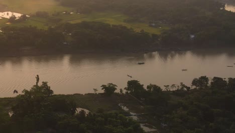 establishing shot of rural bangladesh