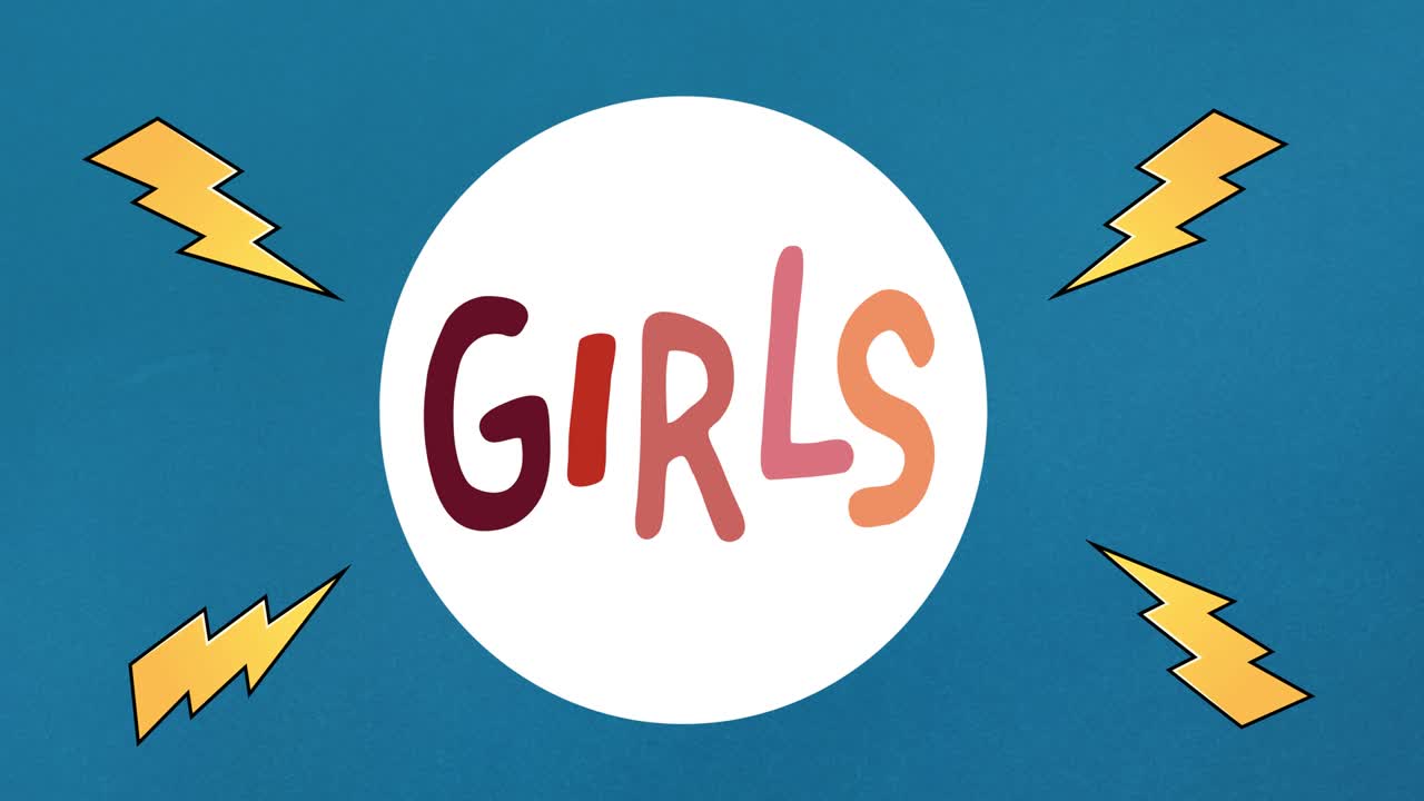 소녀들의 애니메이션 텍스트, 번개를 통해