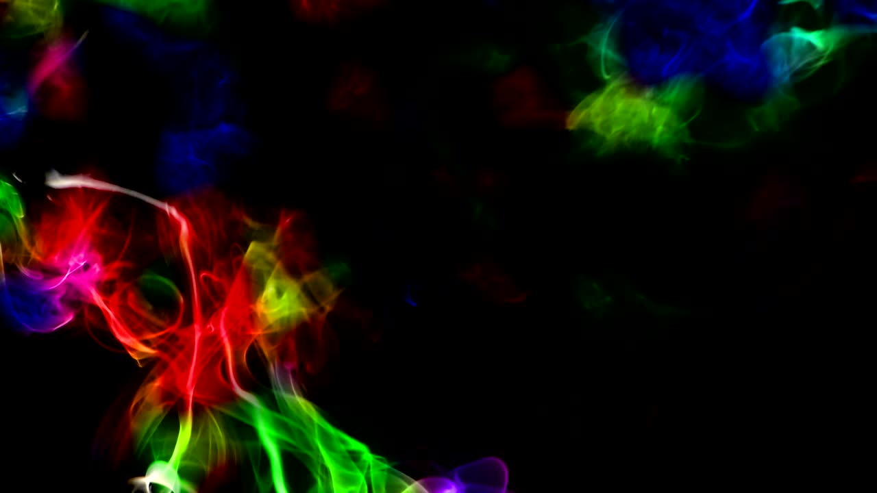 turbulencia de los elementos de humo de los fluidos abstractos