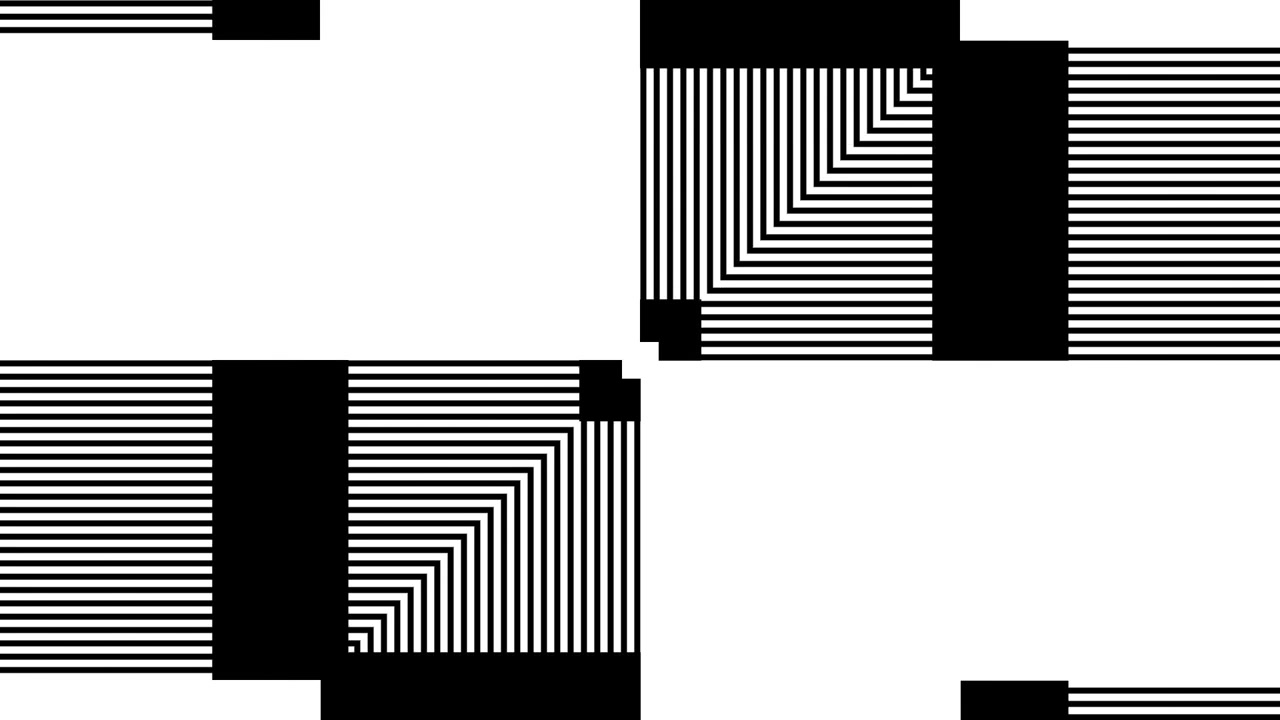 Dynamic Monochrome Geometric Pattern Motion Graphics