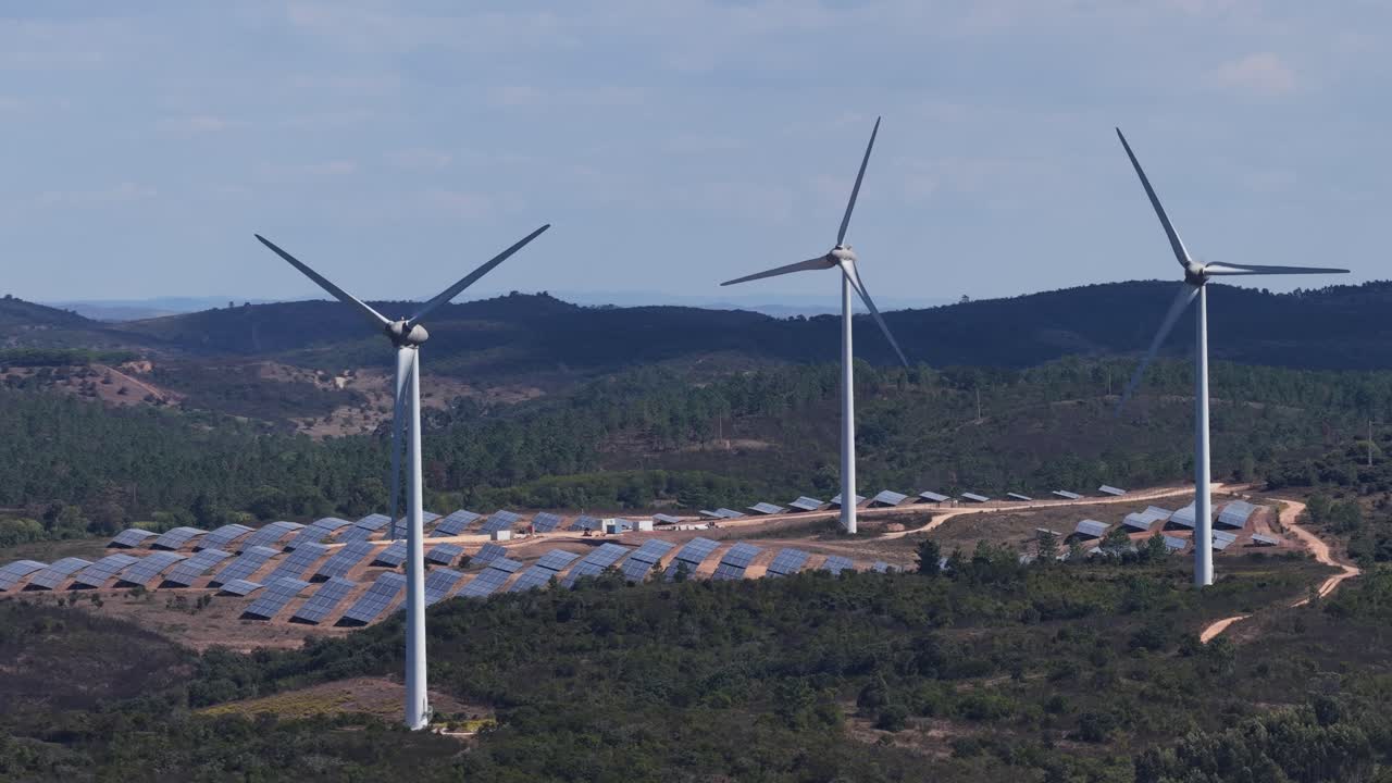Wind turbine park in the South of Portugal