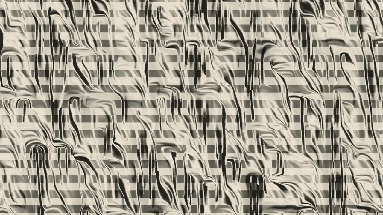 estilo de dibujos animados retro en blanco y negro mala señal de televisión en un bucle