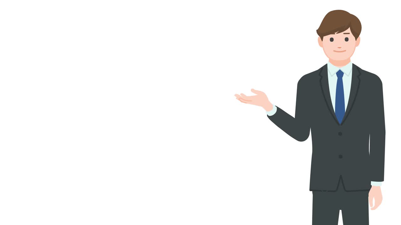 Businessman showing gesture isolated on white background