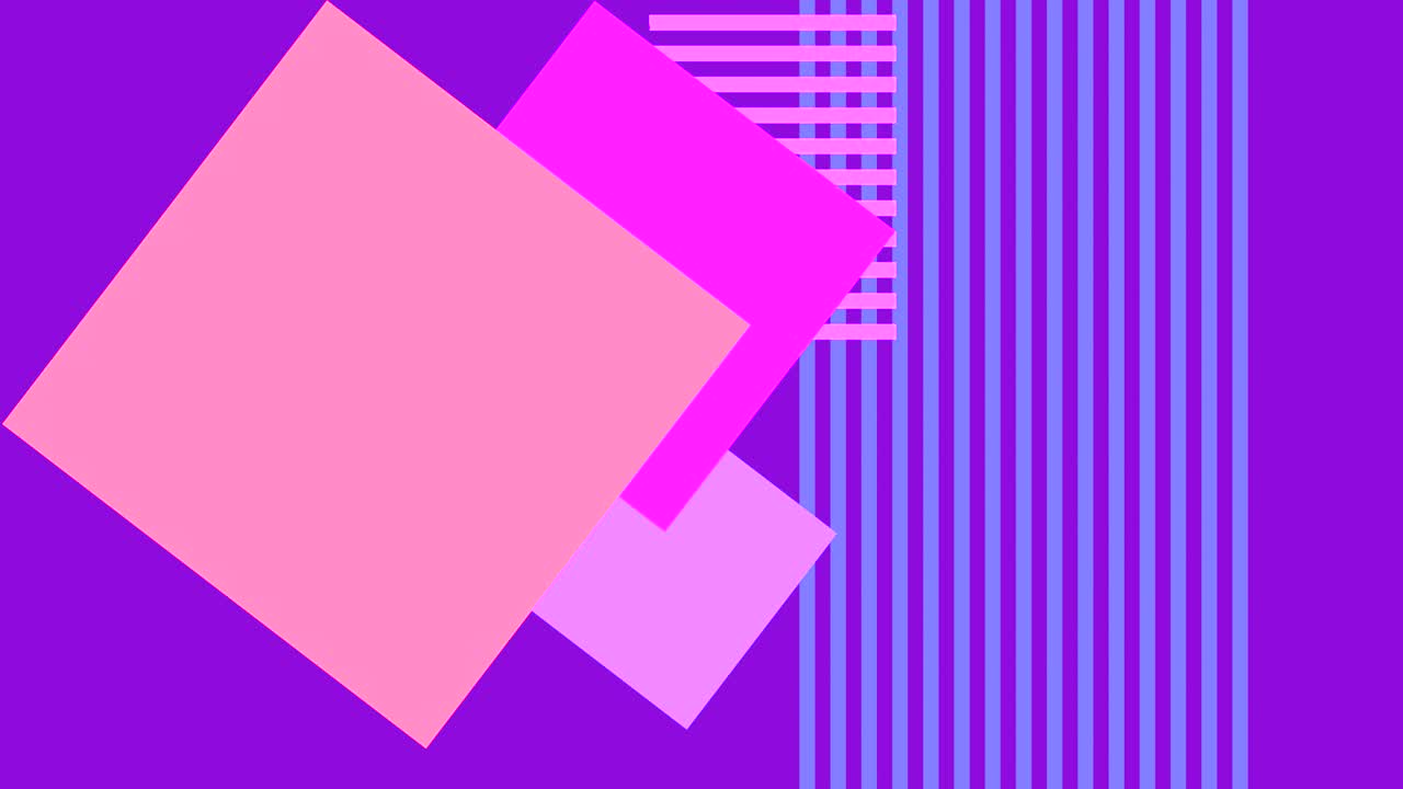 animación abstracta con formas geométricas