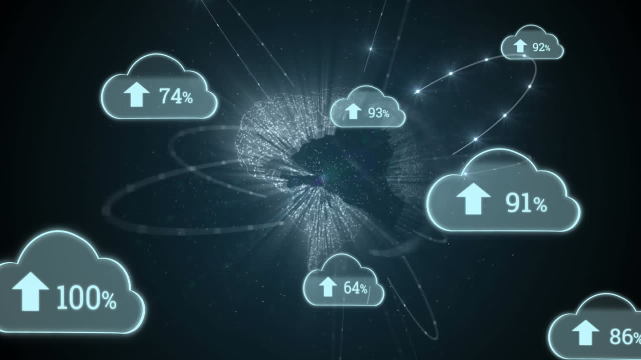 진행 구름과 지구를 업로드합니다.