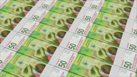 50-Franken-Banknoten-Werden-Von-Einer-Geldpresse-Gedruckt